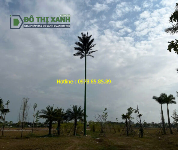 Ngụy trang cột thu lôi chống sét, cột chống sét cây dừa