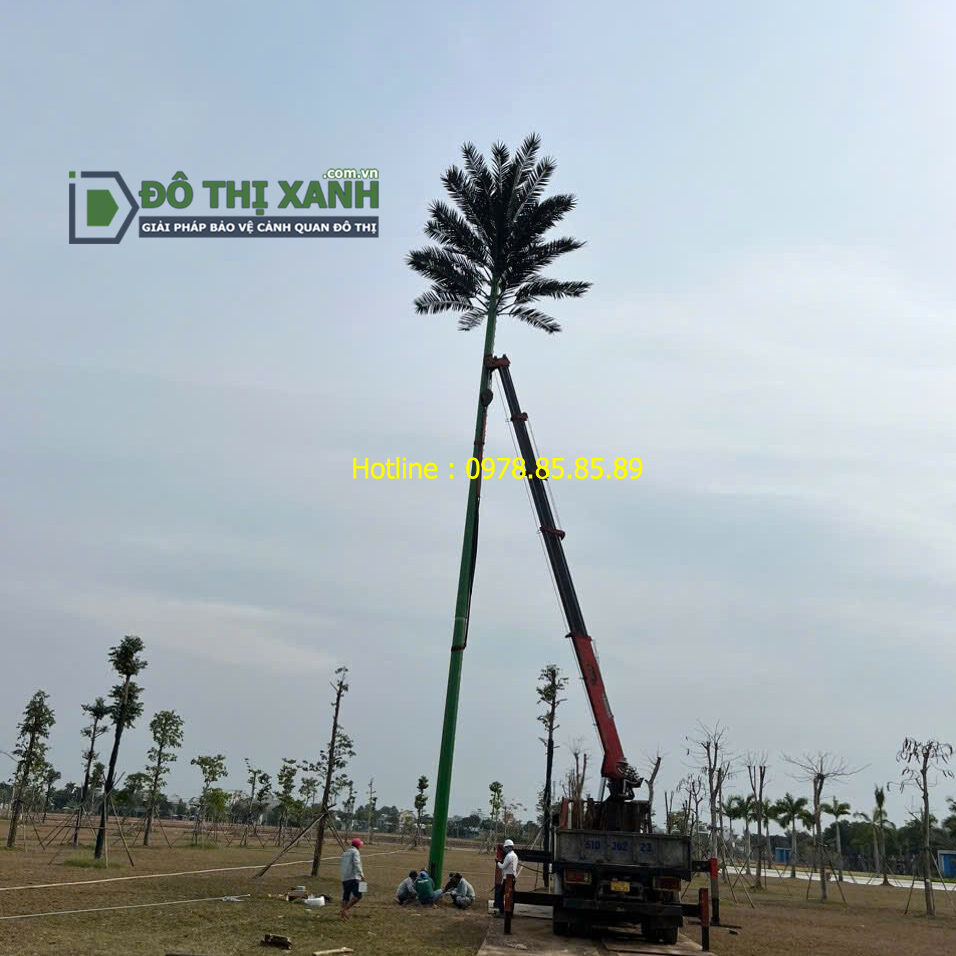 Cột thép ngụy trang cây dừa - Cung cấp, thi công lắp đặt toàn quốc - www.dothixanh.com.vn