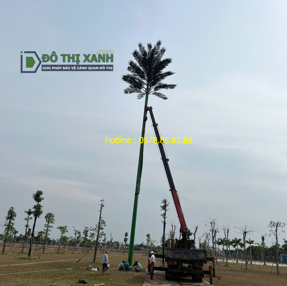 Ngụy trang cột thu lôi chống sét, cột chống sét cây dừa