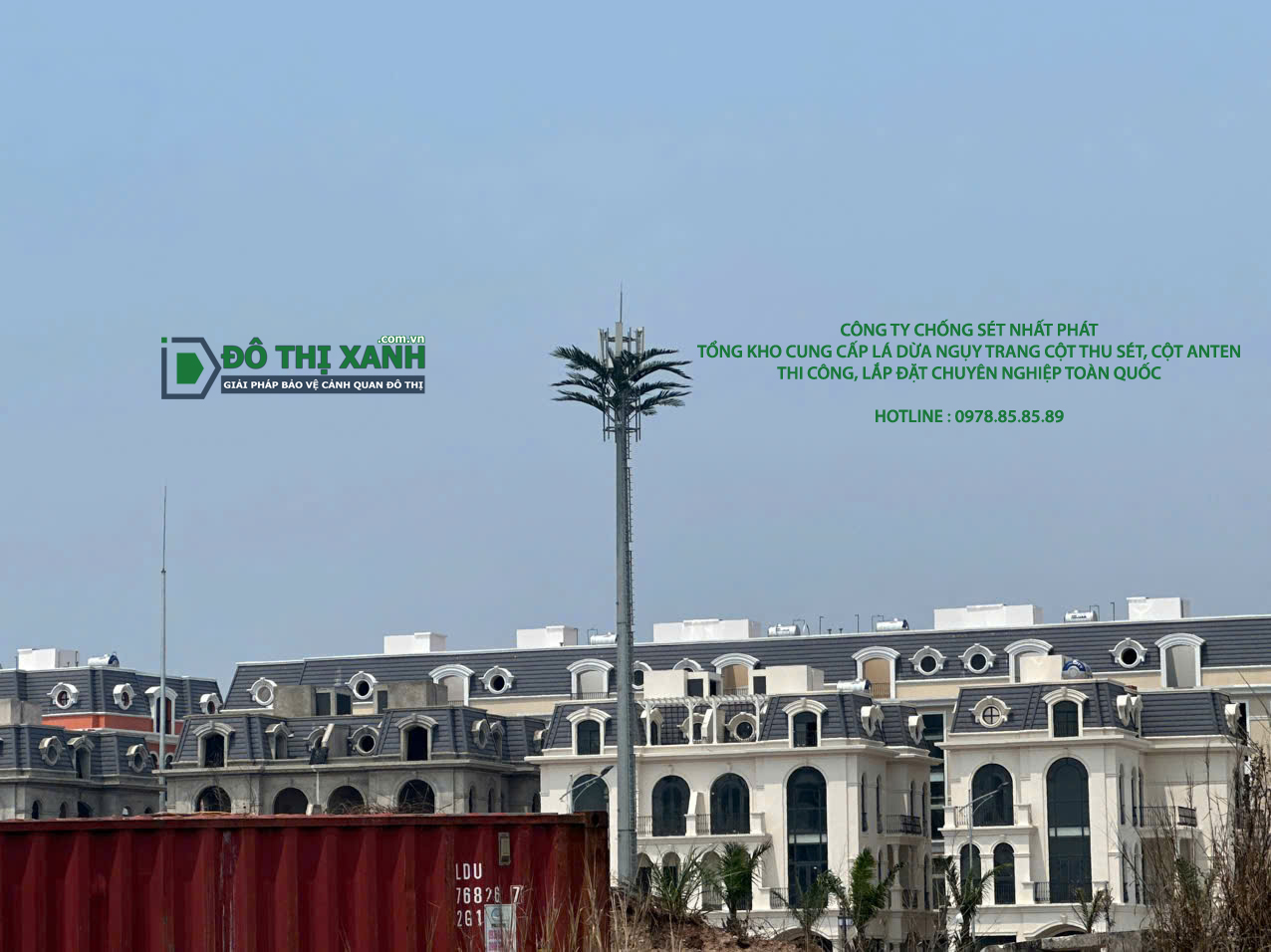 Chống sét cây dừa tại khu đô thị Đồ Sơn – Hải Phòng