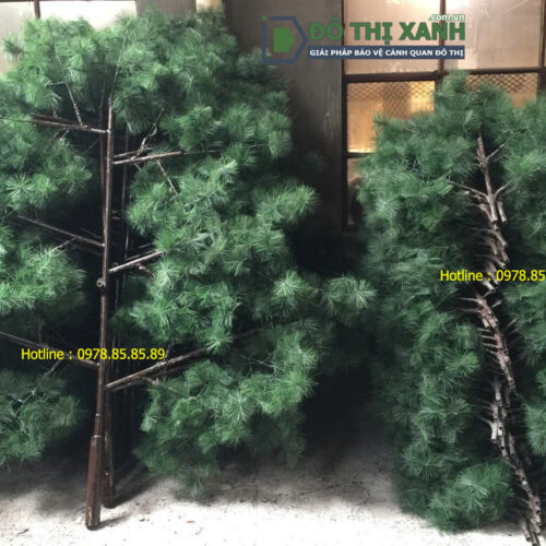 Lá thông trang trí, lá thông ngụy trang cột chống sét, ngụy trang cột Anten cây thông – www.dothixanh.com.vn